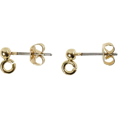 Afbeelding van CC Oorstekers 13 mm Goud 10 stuks