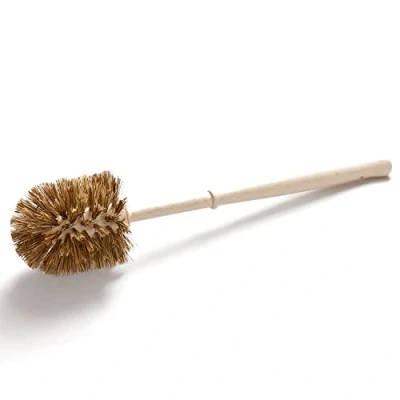 Afbeelding van Chinchilla® toiletborstel van beukenhout, Made in Germany, met borstelharen natuurlijke vezels en kokosmengsel, hoogwaardige voor reiniging netheid, duurzaam plasticvrij