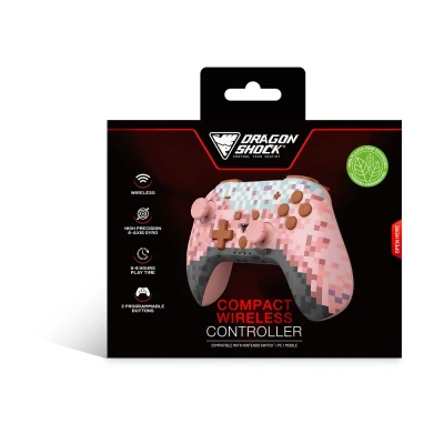 Afbeelding van DragonShock PopTop Compacte Bluetooth Draadloze Controller Roze Kubus voor Switch en OLED