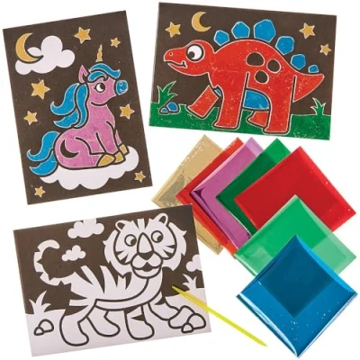 Afbeelding van Baker Ross FN136 Folieverfschilderijen Set van 10, Kunst en Crafts Folieverfschilderij kits