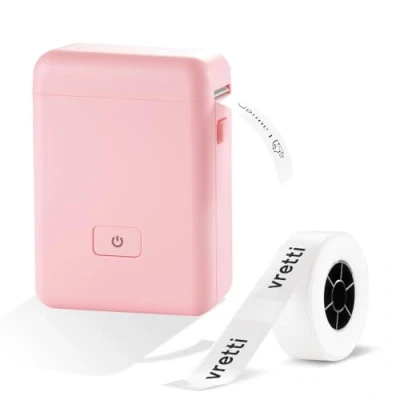 Afbeelding van vretti HP2 Draagbare Bluetooth labelprinter voor opslag, verzending, barcode, organisatie, stickerfabrikant, mini labelfabrikant met meerdere sjablonen