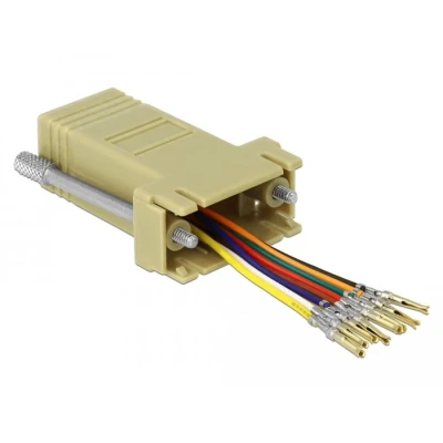 Afbeelding van Delock Adapter Sub D 9 Pin Vrouwelijk naar RJ45 Montageset