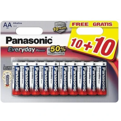 Afbeelding van 20 Panasonic AA Batterijen LR06 Everyday Power