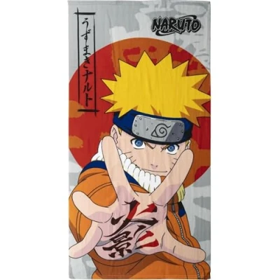 Afbeelding van Strandhanddoek Naruto Multicolour 100 % polyester