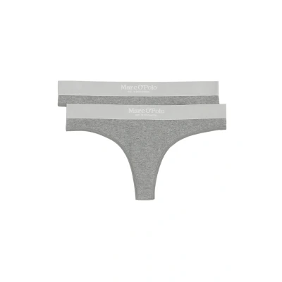 Afbeelding van Marc O&#039;Polo 2PACK Iconic String, Dames, Maat: Large, Grau