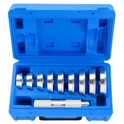 Afbeelding van DASBET 10 delige Aluminium drukstukset, drukstukken voor werkplaatspers, magazijnen, bussen, simmerring Axle Bushing Lager Race &amp; Seal installeren Driver Master Tool Set