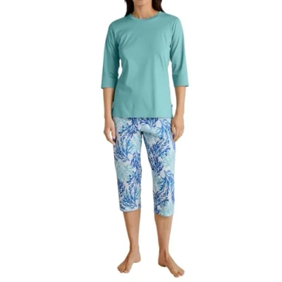 Afbeelding van Calida Coastal Dreams 3/4 SET Pyjama, Dames, Maat: 48/50, Ice green