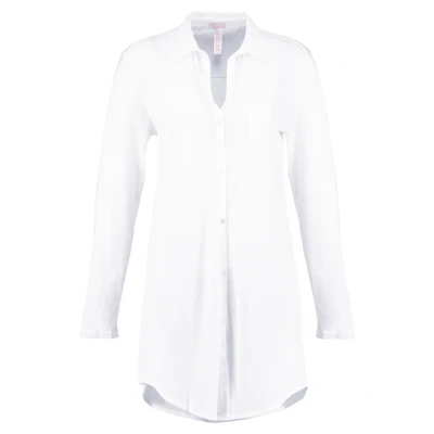 Afbeelding van Hanro dames Nachthemd van jersey met borstzak in de kleur Wit, maat: XS