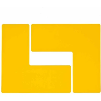 Afbeelding van BRADY TS 101.60 514 COR YL 20 ToughStripe label met hoekmarkering L, geel, 254 x mm (20 st.) 104457