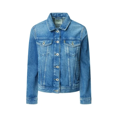 Afbeelding van Pepe Jeans SLIM Jacket Spijkerjas, Dames, Maat: Small, Blue denim