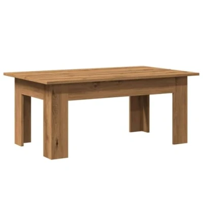 Afbeelding van vidaXL Salontafel 100x60x42 cm bewerkt hout artisanaal eikenkleur