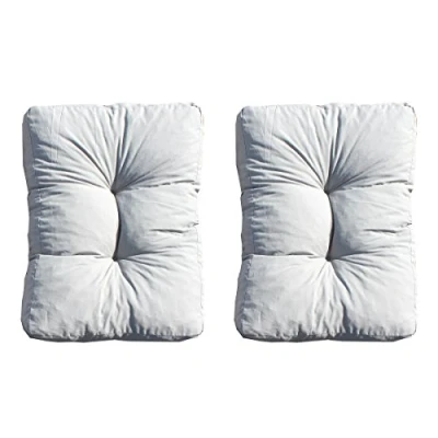 Afbeelding van Ambientehome Set van 2 loungekussens, grijs, ca. 60 x 40 10 cm, kussen polyrotan lounge vervangkussens