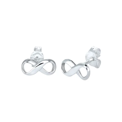 Afbeelding van Elli Infinity Oorbellen, Dames, Maat: One Size, Silber