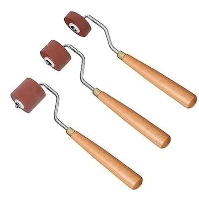 Afbeelding van Darmlly Brayer Printmaking Roller Paint Brush Inkt Applicator Art Craft Olieverfschilderij Tool voor Printmaken (3 stuks)