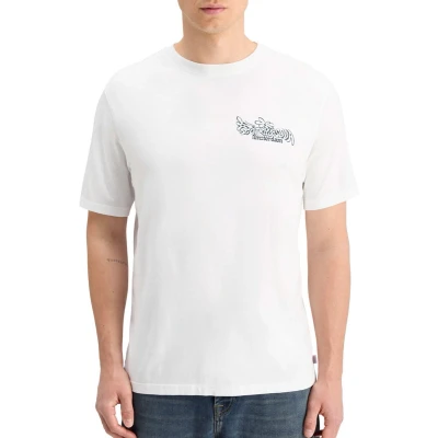 Afbeelding van Scotch &amp; Soda regular fit T shirt met backprint wit