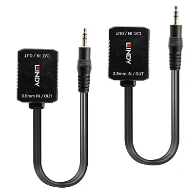 Afbeelding van Lindy 70450 AV transmitter &amp; receiver Zwart audio/video extender