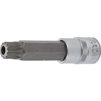 Afbeelding van BGS 4357 Dopsleutelbit lengte 100 mm 12,5 (1/2&quot;) veeltand (voor XZN) met boring M16