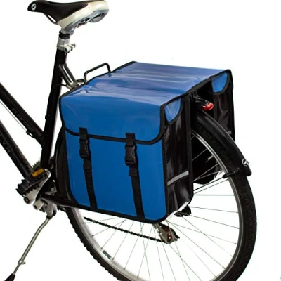 Afbeelding van BikyBag Classic CW Waterdichte dubbele fietstas, voor fiets, pendelaar, boodschappentas, blauw