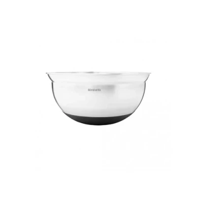 Afbeelding van Brabantia beslagkom met antislip bodem 3 l Matt Steel/Black