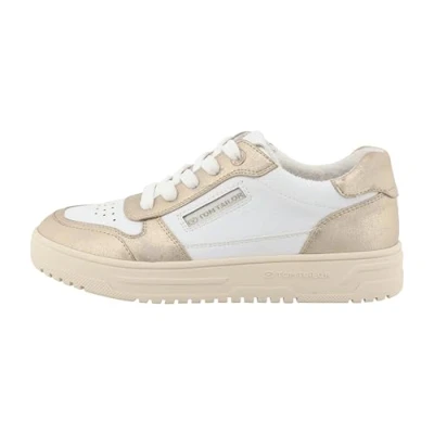 Afbeelding van Tom Tailor Dames 7490010018 sneakers, goud wit, 40 EU, goud/wit, EU
