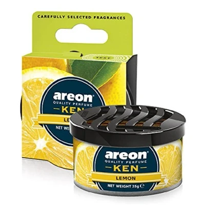 Afbeelding van AREON Ken Auto Luchtverfrisser Citroen Thuis Tropische Fruit Geur Tin Kan Mini Top Up Verstelbare Geventileerde Deksel 3D Multi Pack van 2