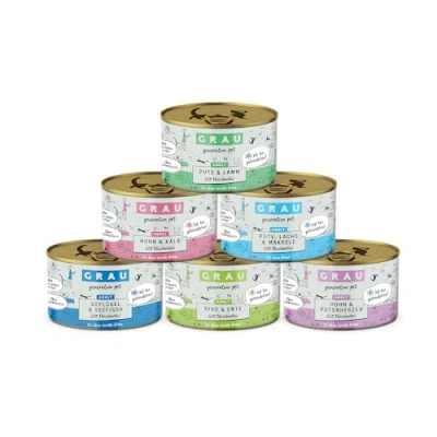 Afbeelding van GRAU het origineel Natvoer voor katten Mixed tray cat Generation Pet, 6 pack (6 x 200 g), mix van verschillende menu&#039;s, volwassen