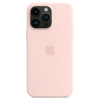 Afbeelding van Apple Silicome Case + MS iPhone 14 Pro Max Chalk Pink