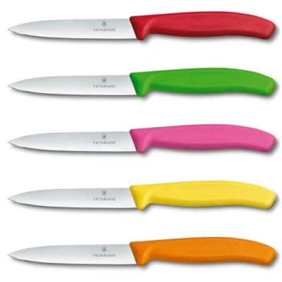 Afbeelding van Victorinox 5 delige groentemessenset kleurrijk gemengd Swiss Classic 10 cm tomatenmes, keukenmes