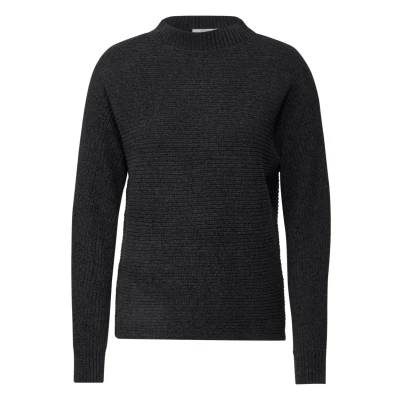Afbeelding van CECIL chenille dolman trui, Deep Charcoal Grey, XS