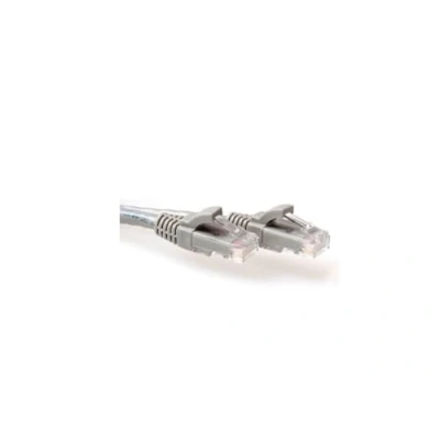 Afbeelding van ACT IB3001 U/UTP CAT6A Patchkabel Snagless RJ45 Connectoren Grijs 1 meter