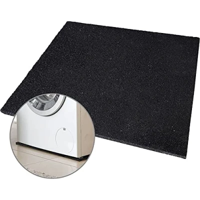 Afbeelding van Mario10 Wasmachine Anti Vibratie Mat 60х60cm. voor Onder Apparaat Antislip Rubber Gemakkelijk Op Maat Te Snijden Matten 60 x 1,5 cm