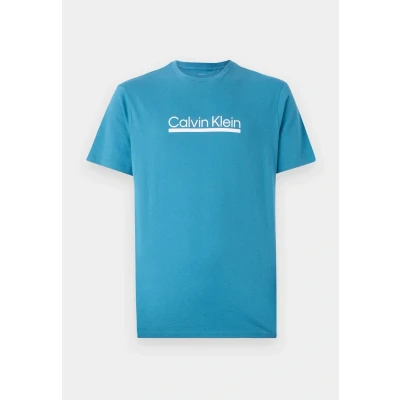 Afbeelding van Calvin Klein Unisex Tshirt print, Maat: Small, Bluesteel