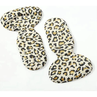 Afbeelding van CHPN Hielbeschermers Hielpijn Hielbeschermer Hielkussentjes 1 Paar Leopardprint One size Schoenkussentje Voetkussen Universeel