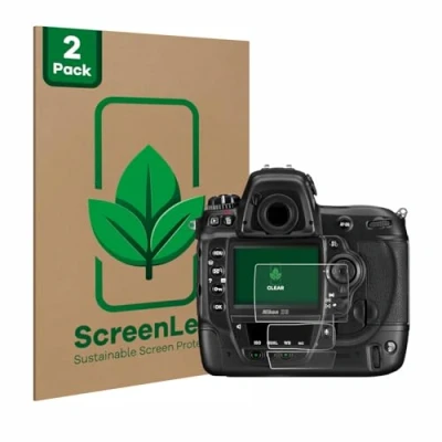 Afbeelding van ScreenLeaf Screenprotector voor Nikon D3 Duurzame schermbescherming Folie Beschermfolie transparant (2 Stuks)