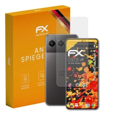 Afbeelding van atFoliX Beschermfolie compatibel met OnePlus Nord 4 Schermbeschermer, anti reflecterend en schokabsorberend FX Folie (3X)