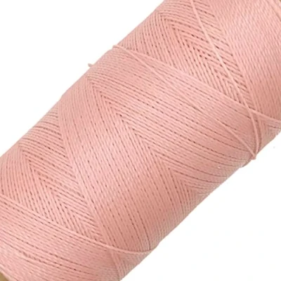 Afbeelding van LINHASITA Gewaxt garen, 100 gr/360 meter, 0,5 mm dik polyester, macramé, 30 kleuren, roze stok