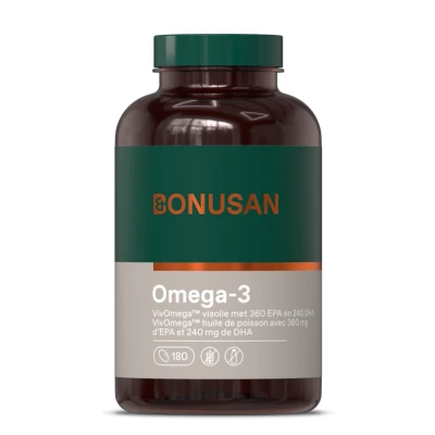 Afbeelding van Bonusan Omega 3 360mg EPA 240mg DHA Softgels 180SG