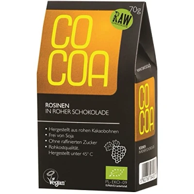 Afbeelding van Cocoa Rozijnen Pure Chocolade RAW 70 gram