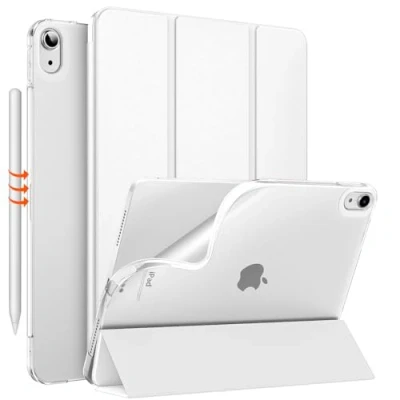 Afbeelding van MoKo for iPad Air 6th Generation Case 2024/iPad 5th Generation2022/ 4th 2020 10.9 Inch, Translucent Frosted Soft Back Cover Case, Auto Wake/Sleep, White