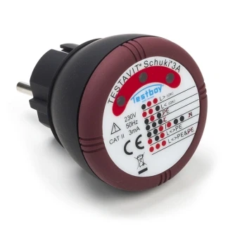 Afbeelding van Stopcontacttester Testboy (230 volt installaties, Optisch signaal, Randaarde)