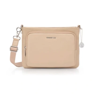Afbeelding van Mandarina Duck Mellow Leather Crossover, dames, Warm Taupe