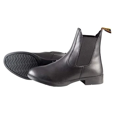 Afbeelding van PFIFF 100374 Jodhpur enkellaarzen met lederlook, van kunstleer, voor kinderen, dames en heren, zwart, maat 39