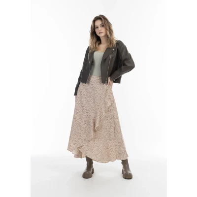 Afbeelding van Leren jas DREIMASTER XS / Taupe 100% Lamsleer