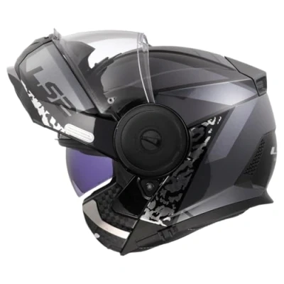 Afbeelding van LS2 FF902 Scope II Oxyd Helm, zwart zilver, afmeting 2XL voor man