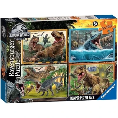 Afbeelding van Ravensburger Puzzel 4x100 Jurassic World