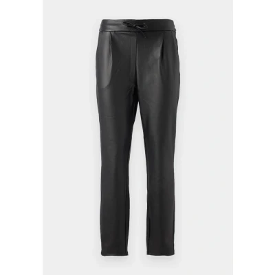 Afbeelding van Vero Moda Vmeva Loose String Coated Broek, Dames, Maat: XSx32, Black