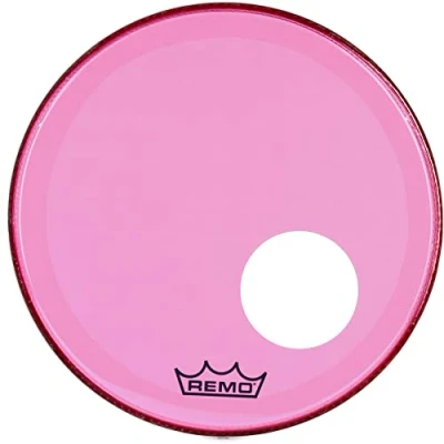 Afbeelding van Remo Colortone Powerstroke 3 Drum Head Clear Ported 18 Inch P3 1318 CT PKOH Roze