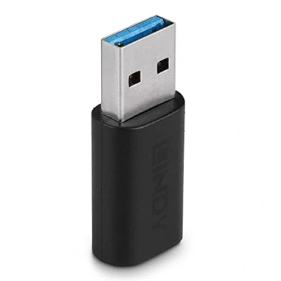 Afbeelding van Lindy 41904 tussenstuk voor kabels USB 3.2 Type A C Zwart