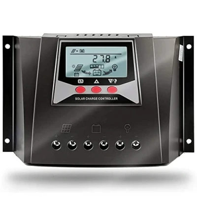 Afbeelding van SolaMr 40A Solar Charge Controller 12V/24V Automatische Identificatie Voltage intelligente Regelaar met LCD Display voor Home System WP4024D