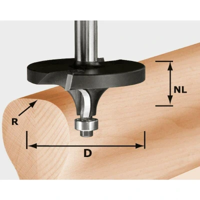 Afbeelding van Festool Accessoires HW R16/D64/26 S12 Afrondfrees 492710